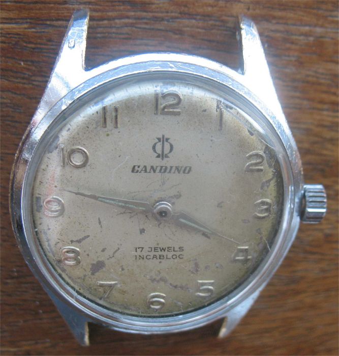 Relógio de Corda Vintage - Candino - 17 Jewels, Incabloc - Swiss Made