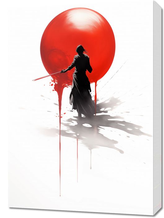Obraz 50x70cm Samotny Samuraj