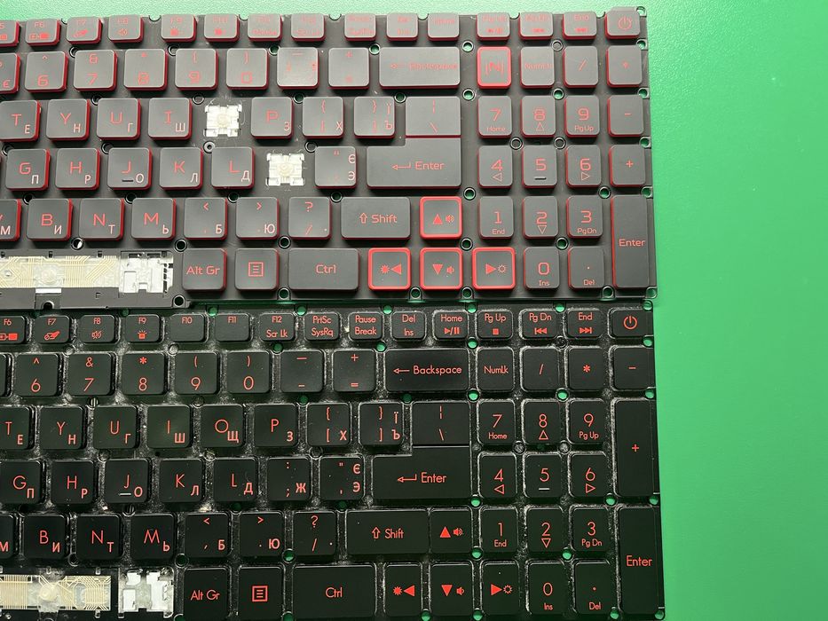 Клавиши клавиатуры с подсветкой Acer Nitro 5