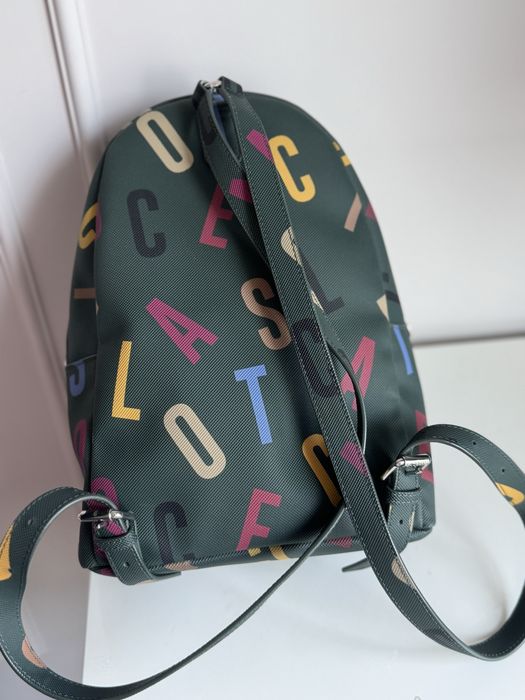 Женский зеленый оригинальный рюкзак Lacoste