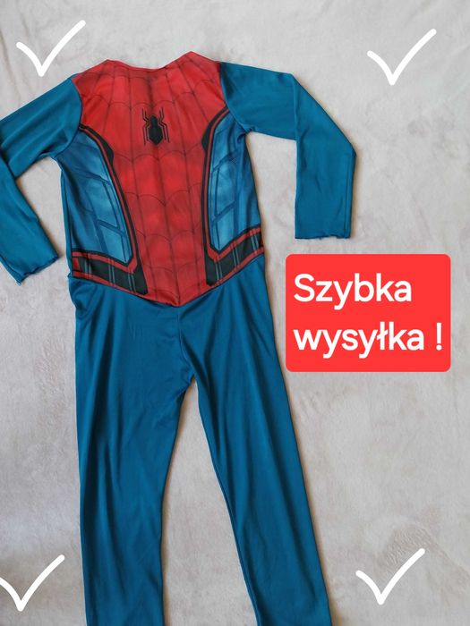 Strój przebranie Spider-Man rozmiar 134 szybka wysyłka