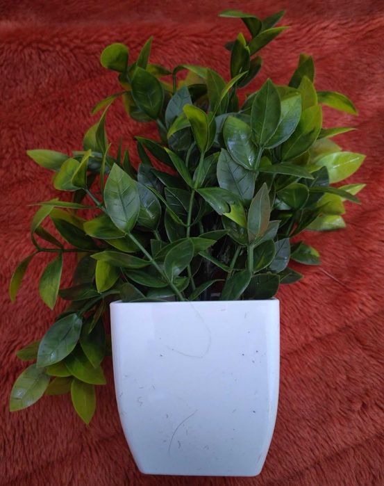 Sztuczne kwiaty z doniczkami 6 szt. zestaw roślin sztucznych