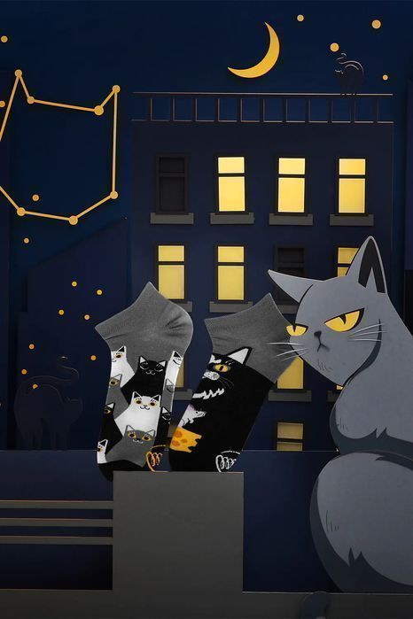 Skarpetki Black Cat Low - Many Mornings 35-38