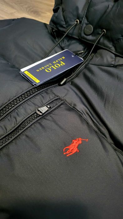 Kurtka puchowa Polo Ralph Lauren, NOWA, CZARNY