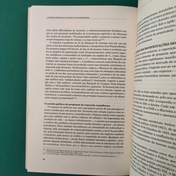 A Primeira República e os Conflitos da Modernidade, Ana Catarina Pinto