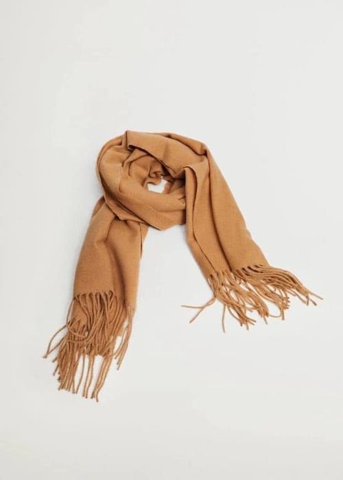 MANGO Іспанія Трендовий вовняний шарф-палантин
