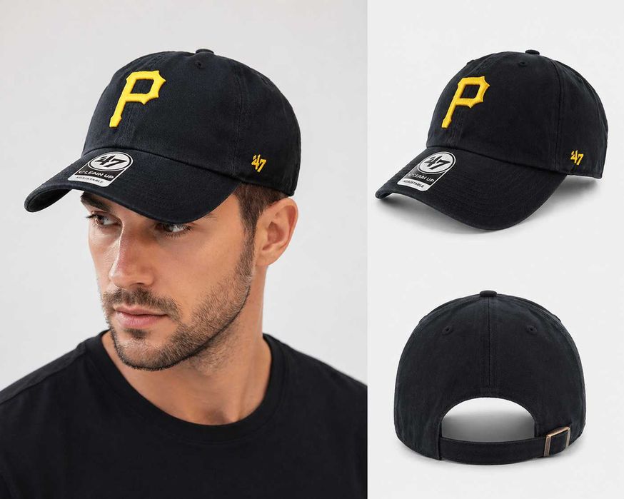 Czapka 47 Brand MLB Pittsburgh Pirates czarna dad cap