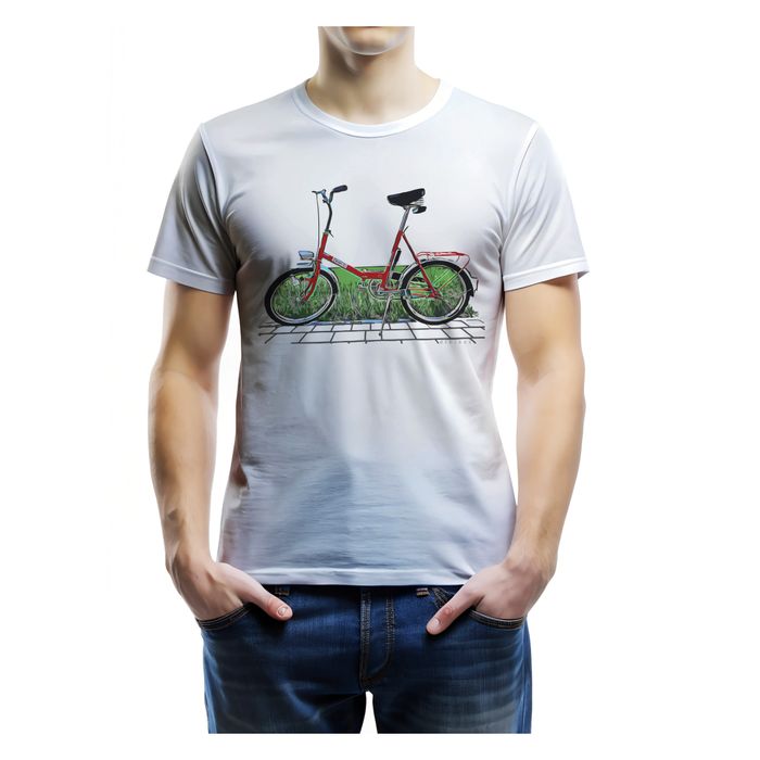 Koszulka biała Romet Wigry r L 100% Bawełna t-shirt ORYGINAŁ DLBIKES