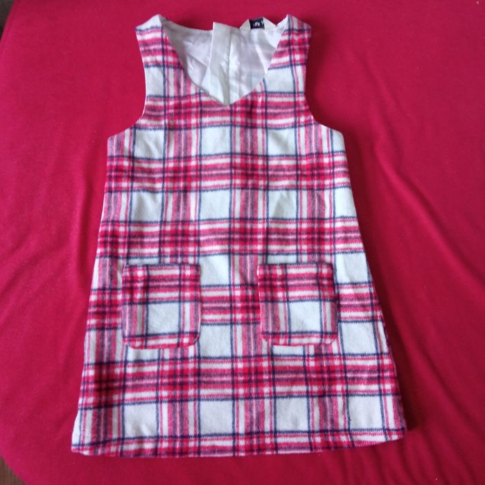 Nowa ciepła w kratę princeska dla dziewczynki F&F  110