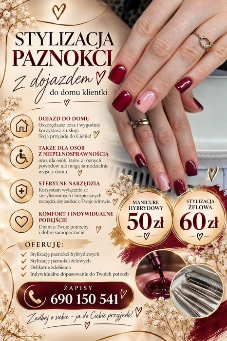 Paznokcie z dojazdem
