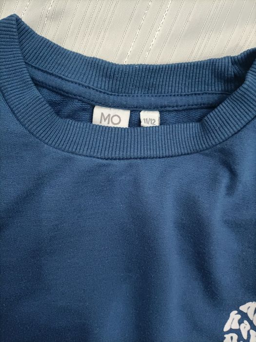 Sweat Shirt da MO 11-12, azul marinho com pouca carda