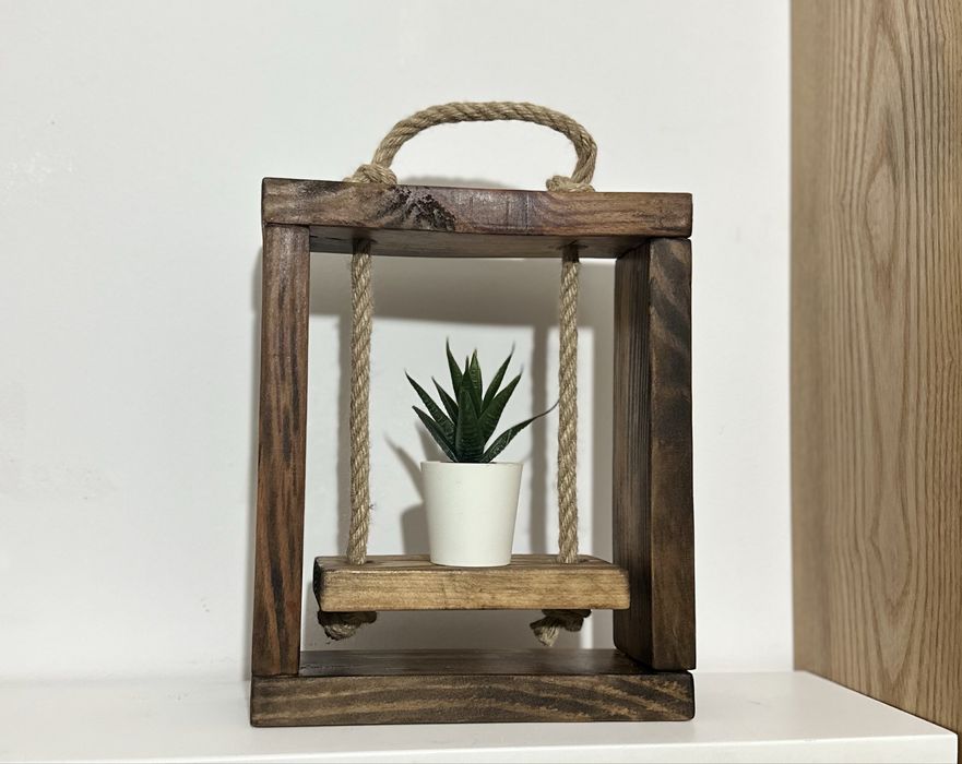 Suporte rustico para plantas