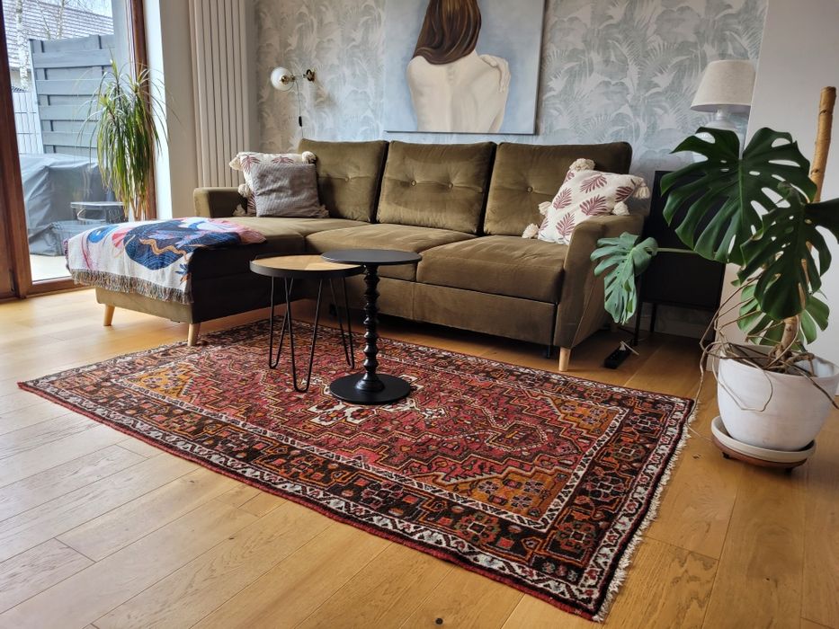 Wełniany orientalny dywan unikat 133 x 208 cm handmade