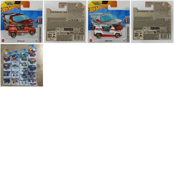 Hot Wheels First Response 2024 – 18 modeli Seria Camaro, RX-7, Nissan