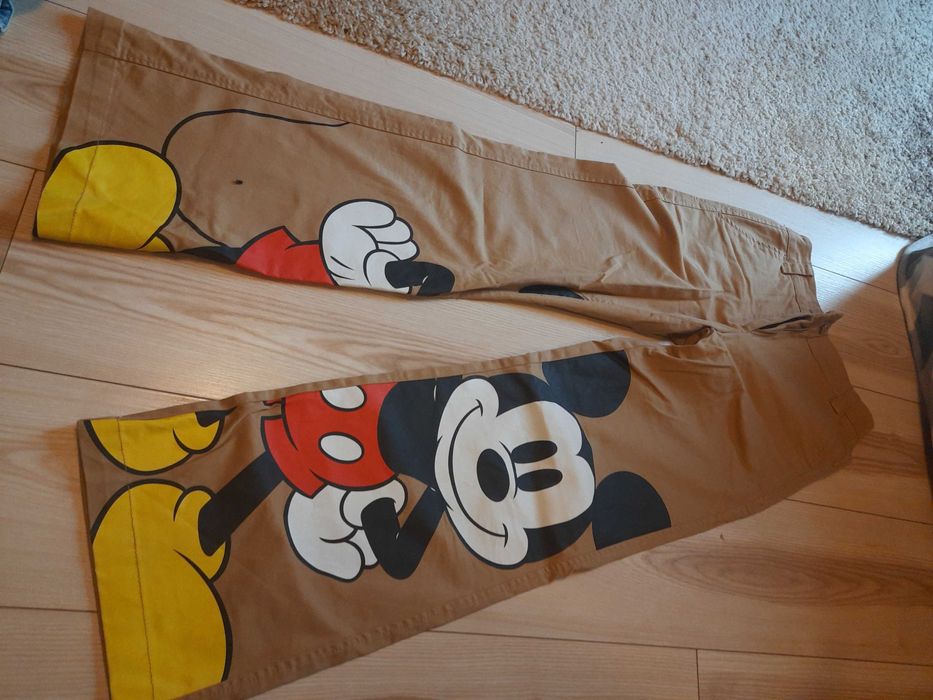 Spodnie dzwony z Myszką Mickey