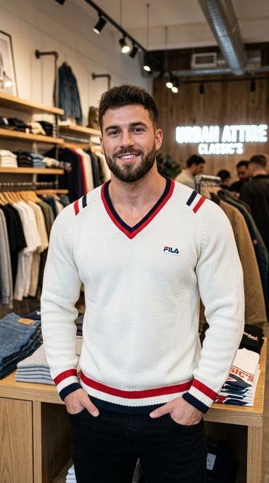 Мужской джемпер FILA (Ориг-нал) – Размер XL. Идеальное состояние!