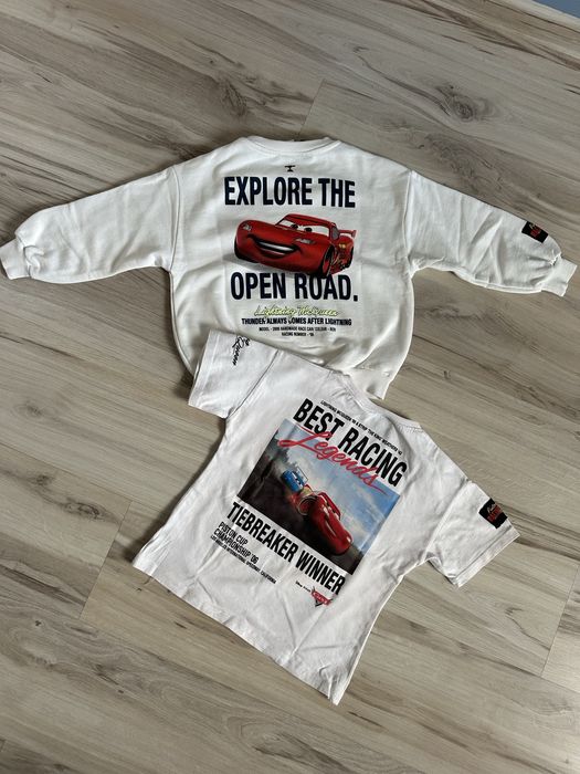 Bluza + T-Shirt Zara Zygzak McQueen rozmiar 116