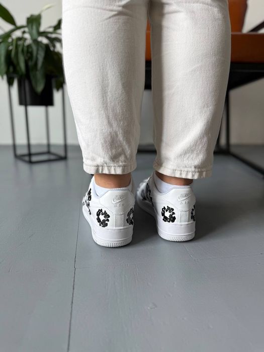 Кросівки жіночі та чоловічі Nike Air Force 1 Low Denim White
