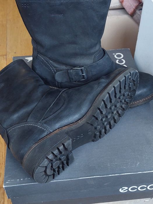 Зимні Черевики ботинки Ecco чорні 40-41