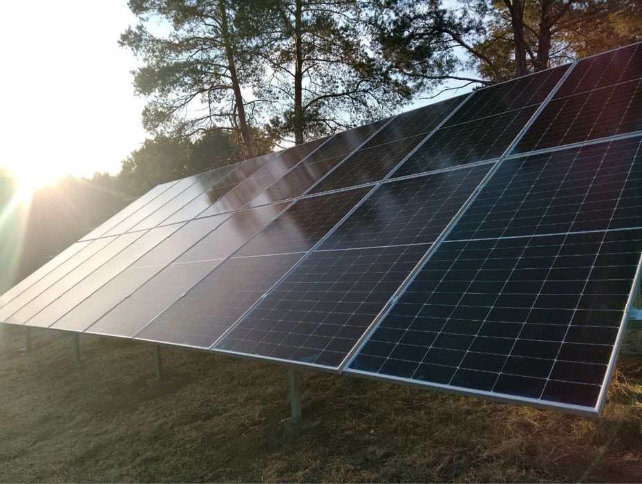 Монтаж установка сонячних панелей солнечных панелей инвертора