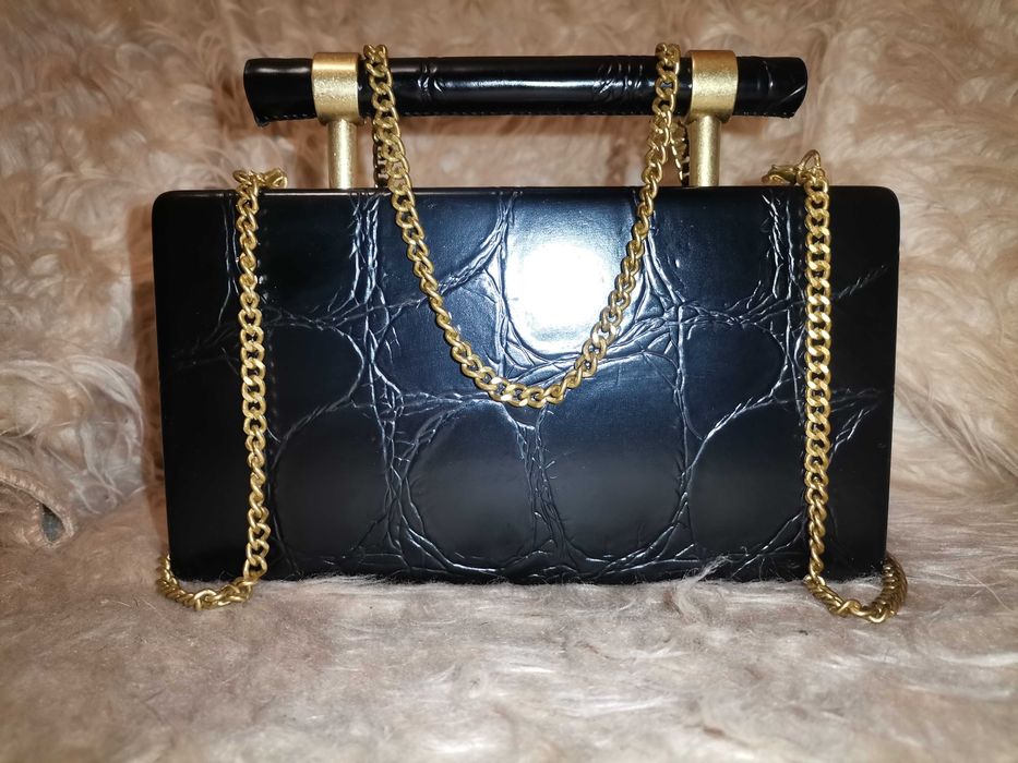 Torebka ze skóry krokodyla wieczorowa