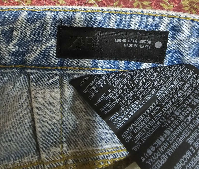 Джинсы широкие молодежные Zara