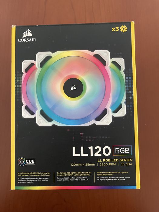 Vendo ou troco 3 corsair LL120 brancas.
