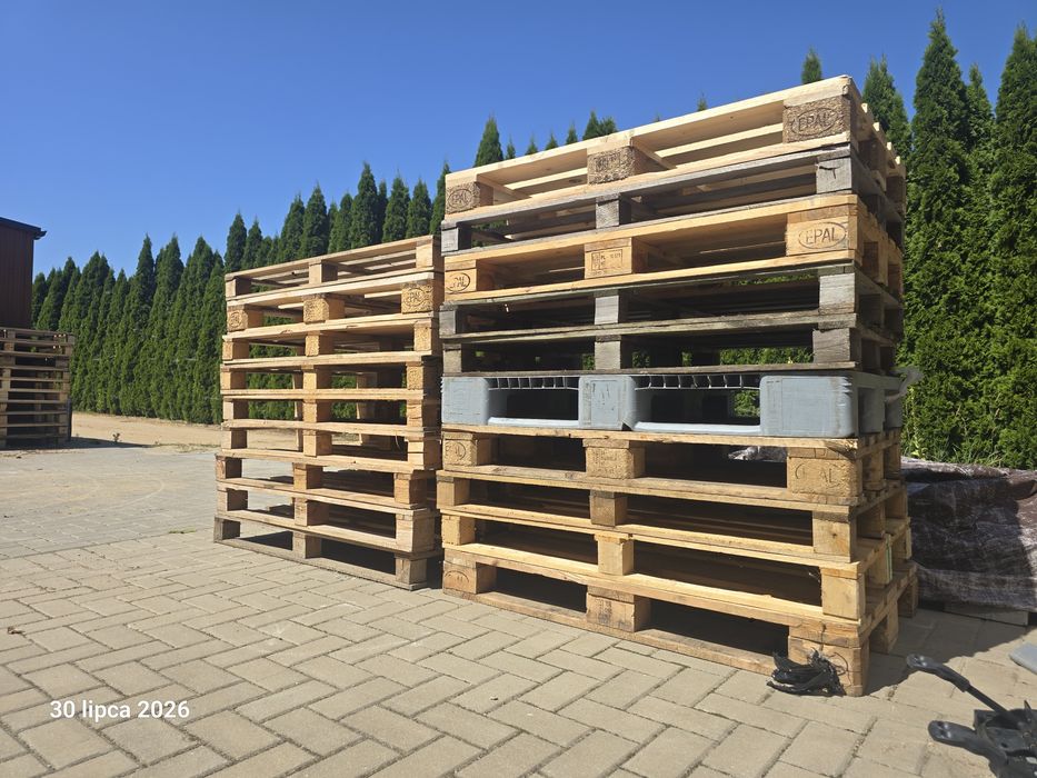 Palety 120 x 80 cm magazynowe transportowe Paleta drewniana