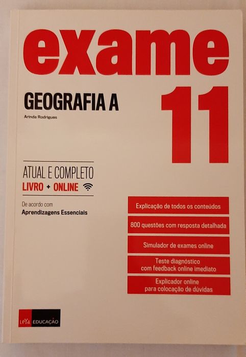 3 Livros Geografia - Geografia A 11°, Guia estudo 10° e Questões exame