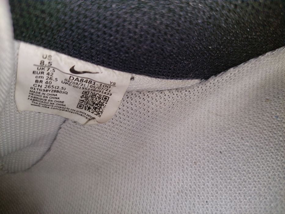 Air force 1 white/back/gold n°42