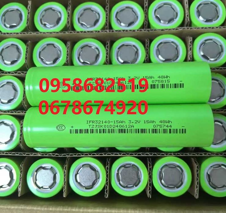 Акумулятори lifepo4 15Аh 32140 / 33140