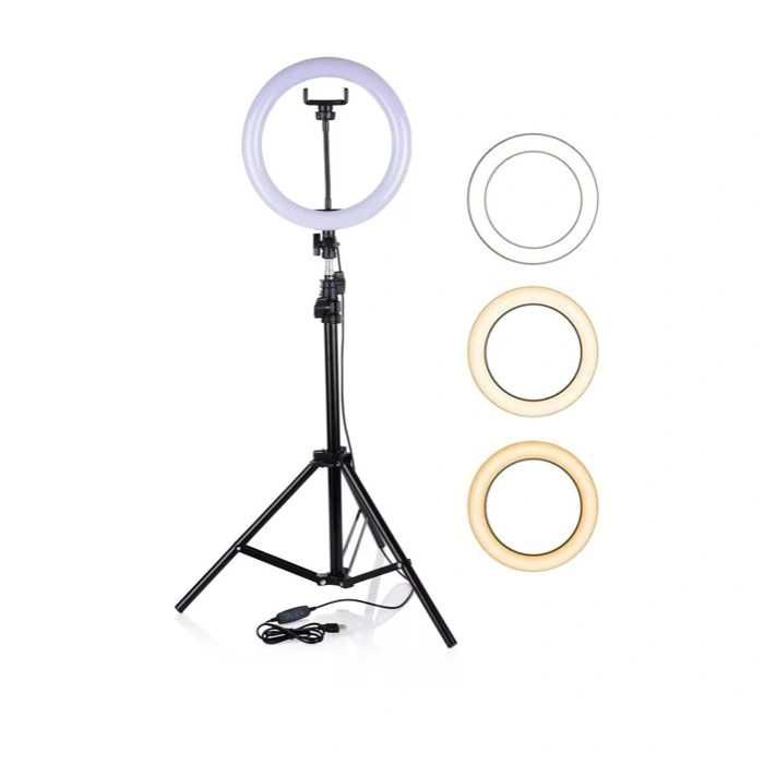 Кольцевая лампа на штативе 2м, 33 см.