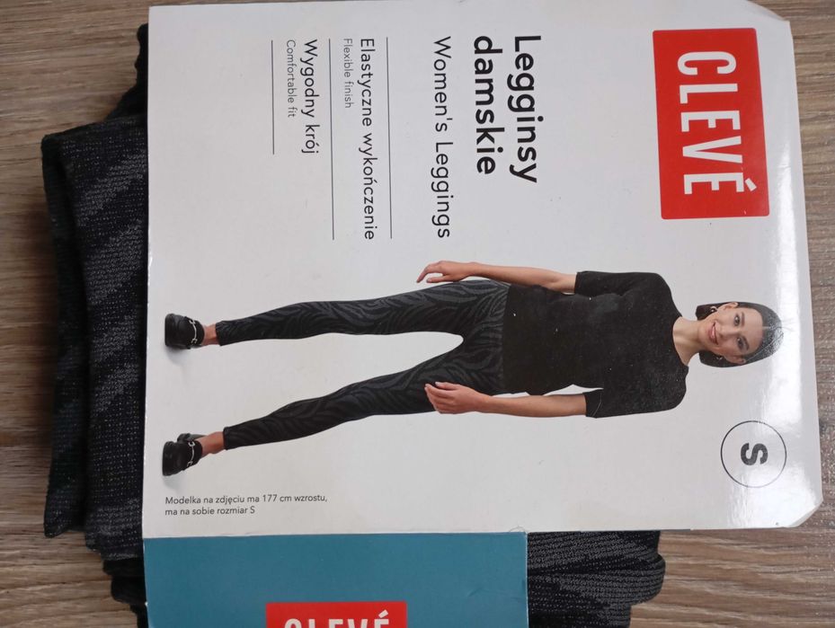 Legginsy damskie Cleve S czarne