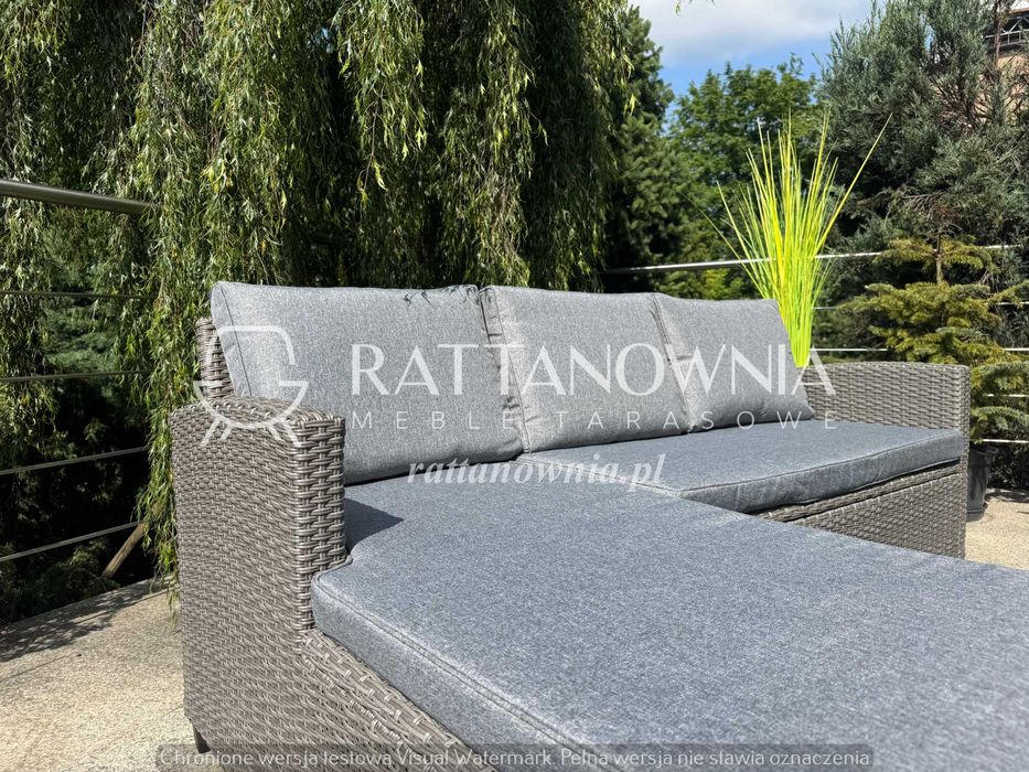 Narożnik Ogrodowy Tarasowy Meble Ogrodowe Technorattan OBNIŻKA !!