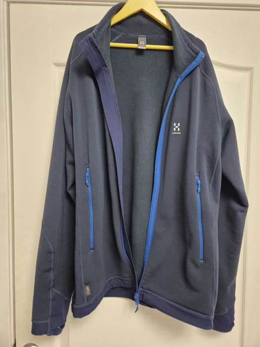 Кофта , софтшел, зип,утеплена  HAGLOFS BUNGY lll polartec p. L-XL ИДЕАЛ.