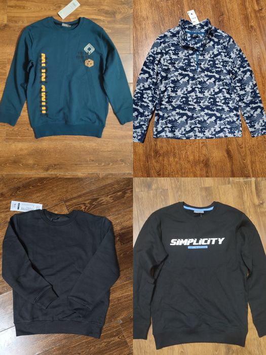 Свитшоты, спортивные штаны, костюмы, пижамы, трусы, куртки, джинсы.