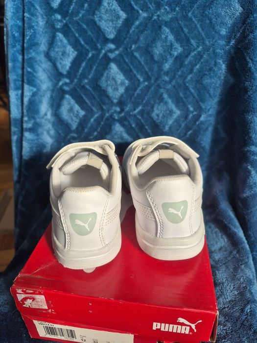 Buty adidasy trampki sportowe nowe rzepy Puma białe sneakersy 31