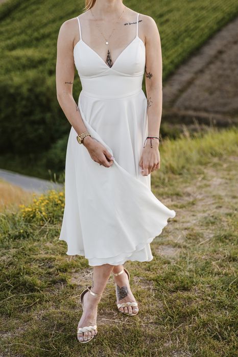 Suknia ślubna biała rozmiar S