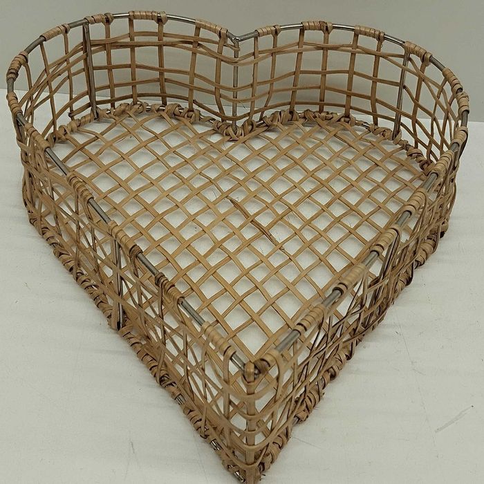 Coração Cesto Rattan