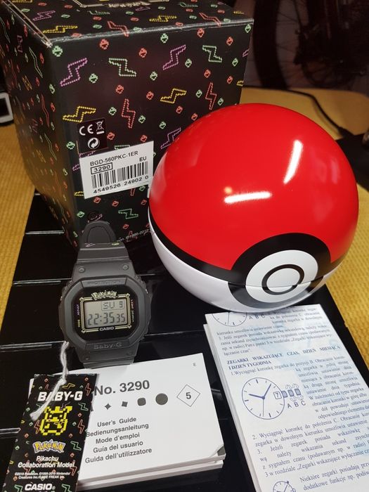 Casio Baby-G BGD-560PKC-1ER Pokemon limited, Nieużywany