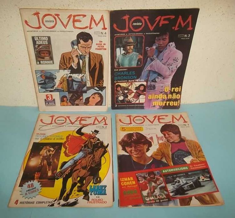 JOVEM - 1ª série completa (1980) números 1 a 4 com POSTERS.
