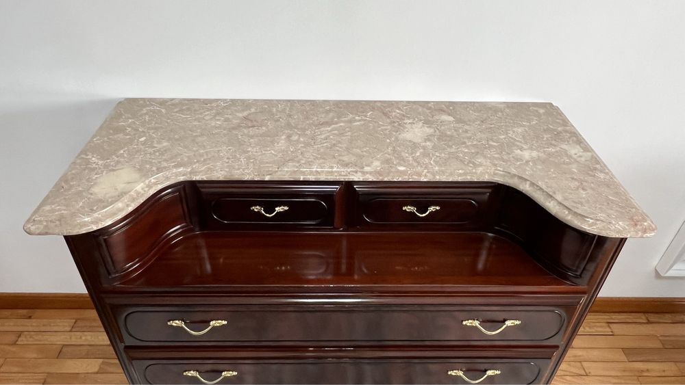 2 mesas de cabeceira + Cómoda em cerejeira