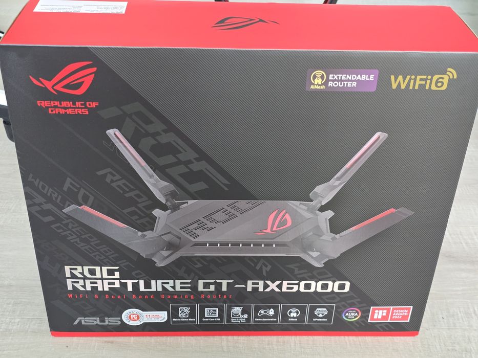 ROG Rapture GT-AX6000 WiFi 6 Dual Band Gaming Router