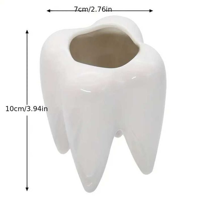 Ceramiczny ZĄBEK-prezent MIKOŁAJKI I ŚWIĘTA! zestaw 2+1 GRATIS