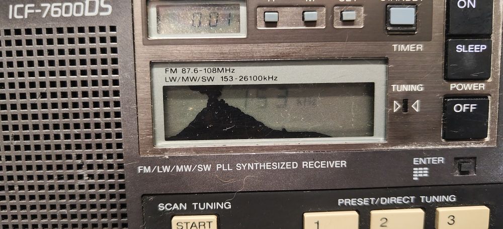 Radio globalne SONY ICF-7600DS.