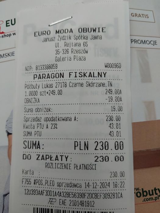 Półbuty męskie czarne  eleganckie rozmiar 38