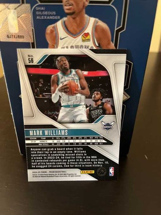 Mark Williams #56 Prizm NBA 2024-25 Charlotte Hornets