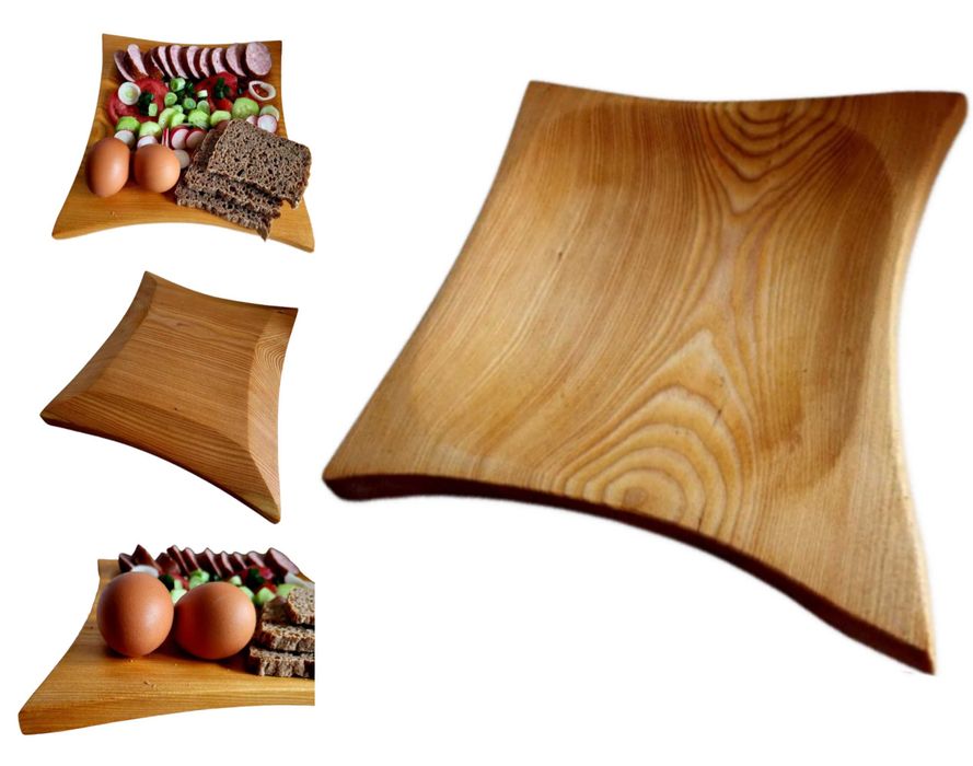 Deska Do Przekąsek Korytko Miska Misa Talerzyk Drewniany Tacka Talerz
