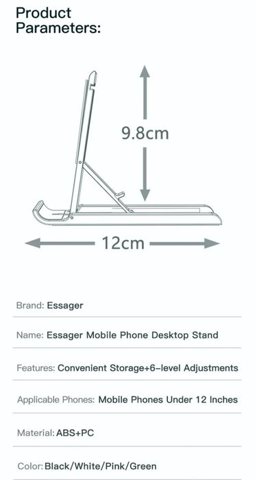 Essager Smartphone Mobile Holder - New and Packed64585830843011121
