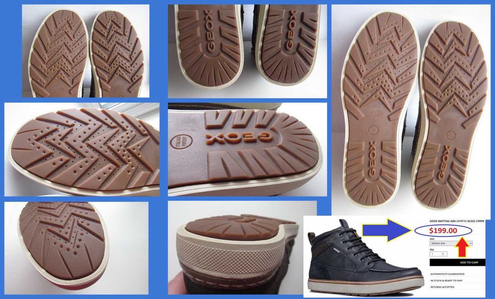 Ботинки мембранные, хайтопы Geox U Mattias B ABX Amphibiox р 46 (30см)